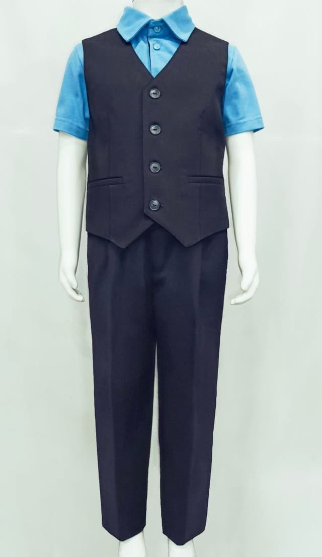 Костюм школьный на подкладке для мальчика(жилет+брюки)
